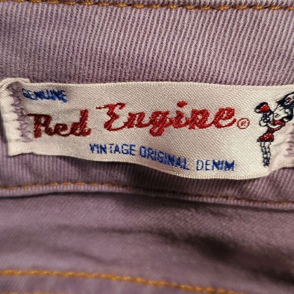 Red Engine vintage original denim purple viper fit capris - Picture 10 of 11